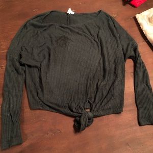 Long sleeve green shirt